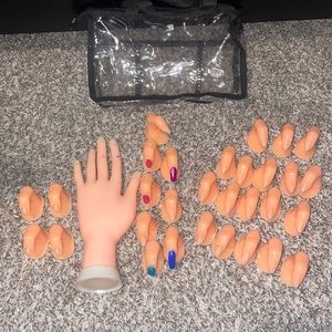 Practice hand and fingers for Acrylic Nails